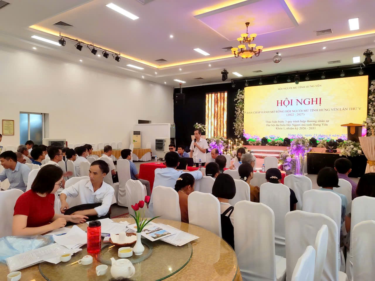 Hội Người mù tỉnh Hưng Yên tổ chức hội nghị hiệp thương lần thứ 3 và tập huấn công tác tổ chức đại hội cấp xã, phường